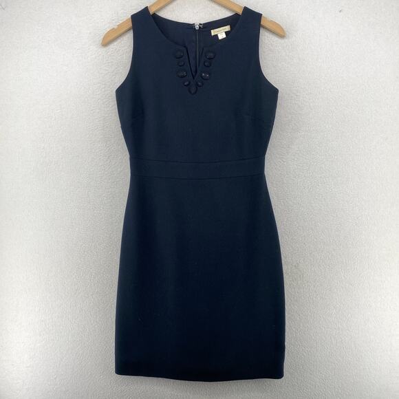 GARNET HILL Dress 2 Sheath Embellished Sleeveless Back Zip Lined Stretch Blue - Picture 1 of 12